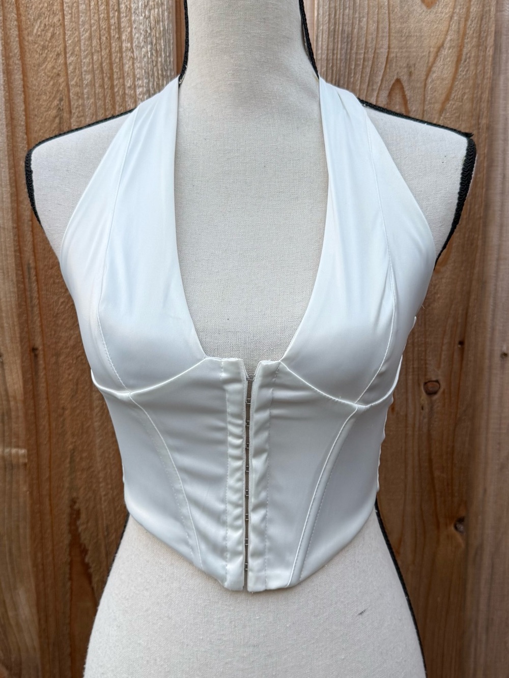 White Halter Corset Top - Women Intimates & Sleepwear